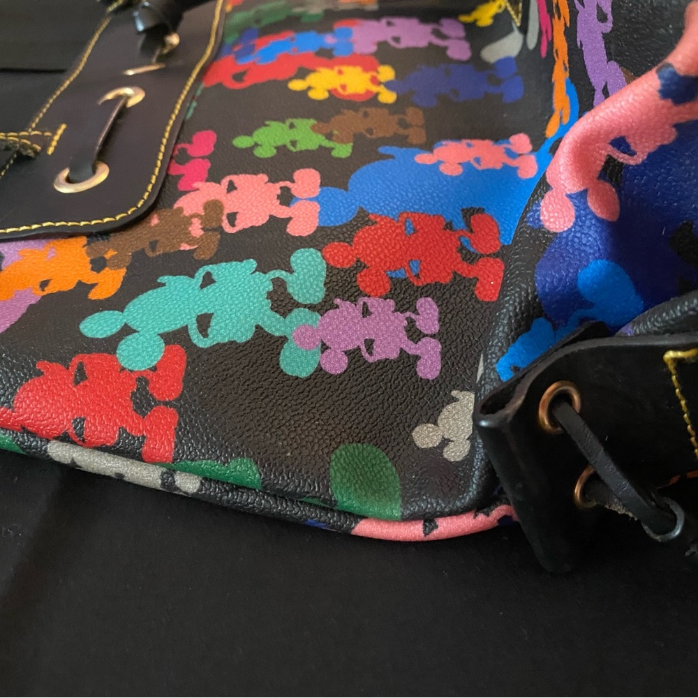 ADORABLE Dooney & Bourke Multicolor Mickey Mouse Tote - Picture 5 of 14